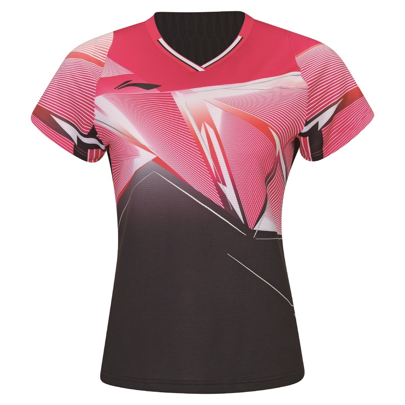 Damen Sportshirt International Players black-red – AAYS130-4