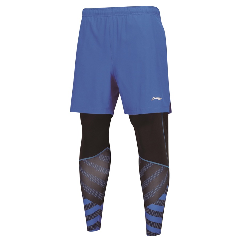 Herren Leg Warmer Shorts inklusive Tight blau – AAPN151-2