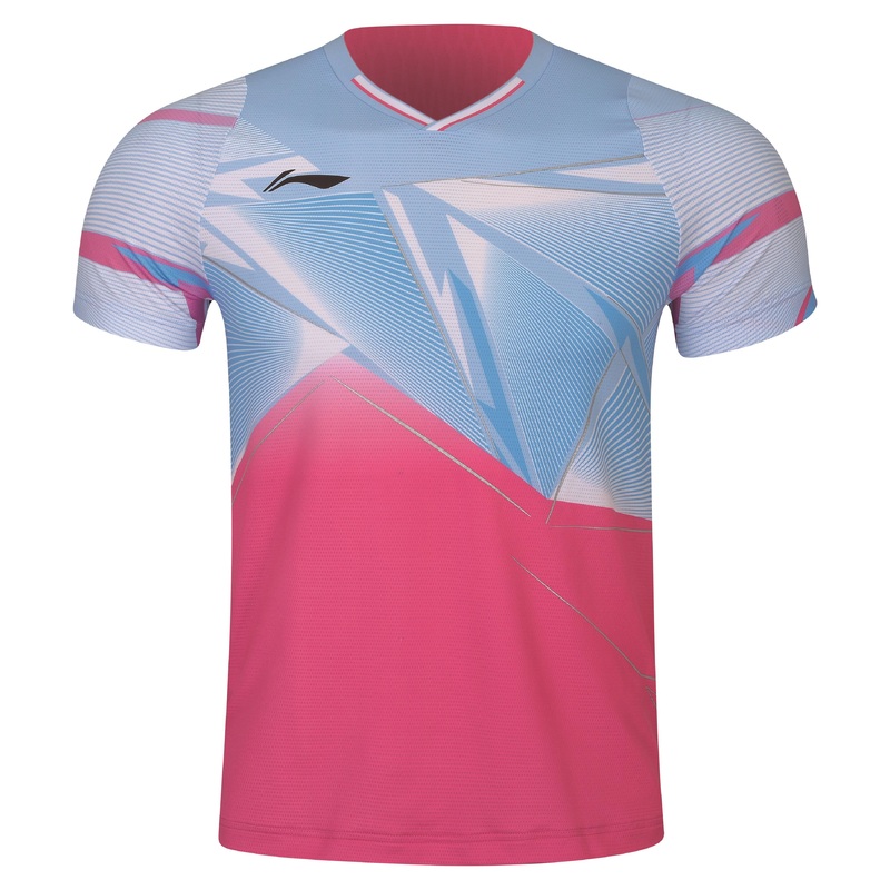 Herren Sportshirt International Players Red-Lightblue – AAYS131-5