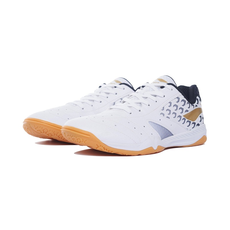 Professional Unisex Tischtennis Schuh Champion wei/gelb – APPS001-1