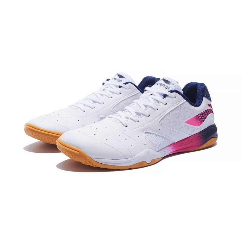 Professional Unisex Tischtennis Schuh Champion wei/lila – APPS001-4