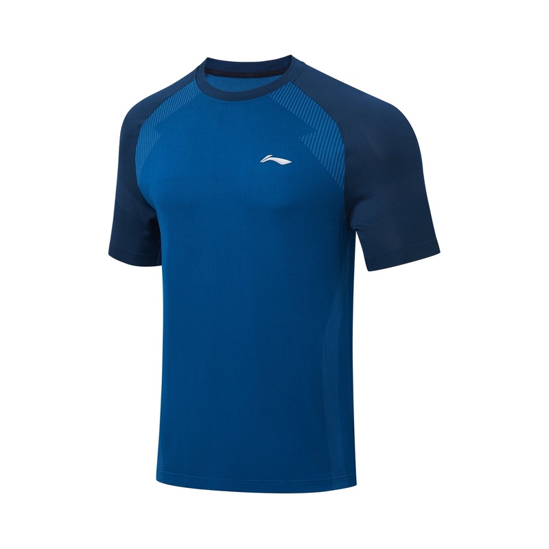 Tischtennis Unisex Wettkampf-Dress Base (Set aus Shirt und Shorts) jeansblau + schwarz – AATT003-3