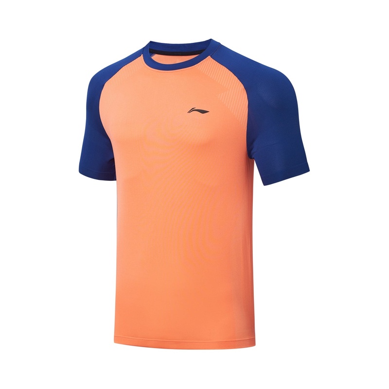 Tischtennis Unisex Wettkampf-Dress Base (Set aus Shirt und Shorts) orange + blau – AATT003-6