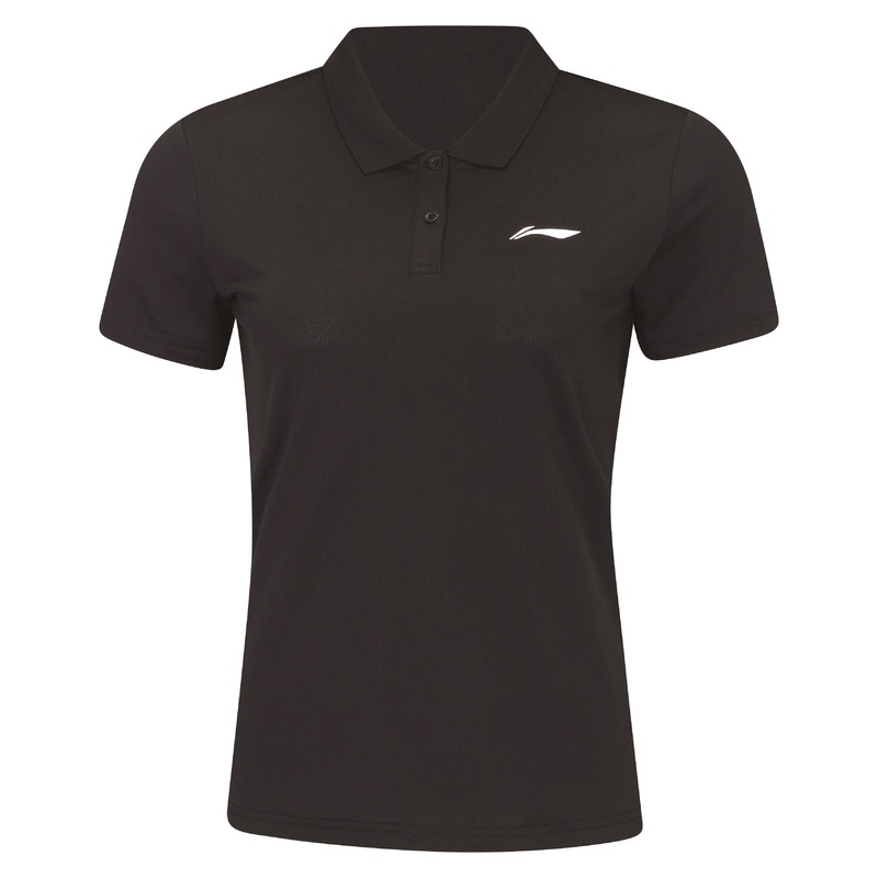 Damen Sport-Poloshirt Team-Line Schwarz – APLR126-3