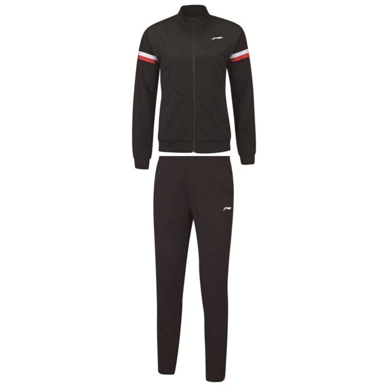 Damen Trainingsanzug Team Line schwarz – AWES006-3