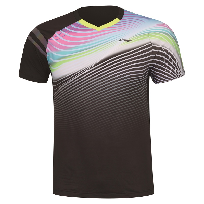 Herren Wettkampfshirt Symphony Schwarz – AAYS055-4