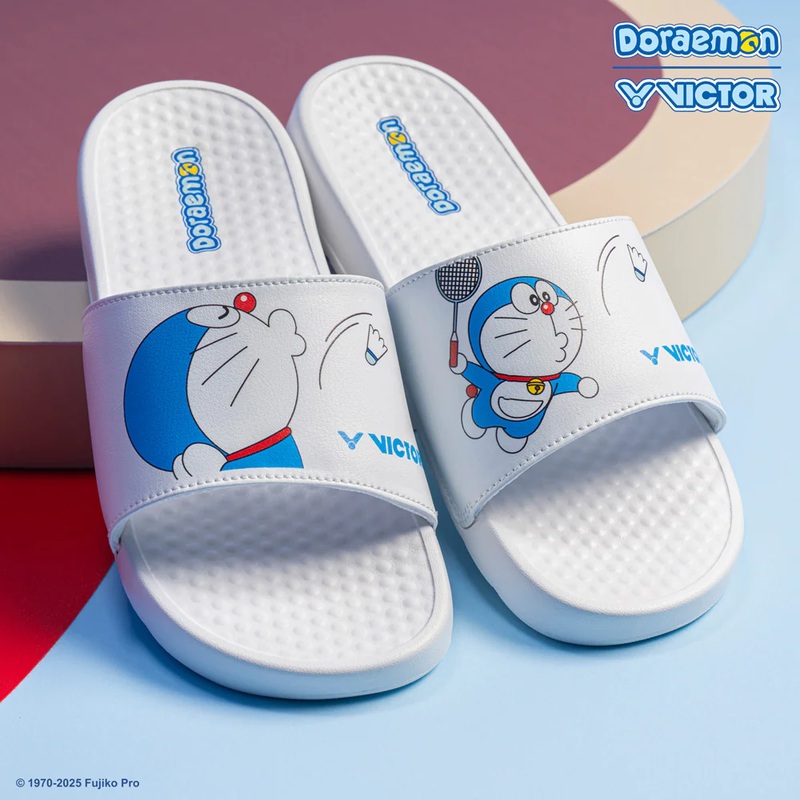 VICTOR x Doraemon Slippers-008DRM A [White]