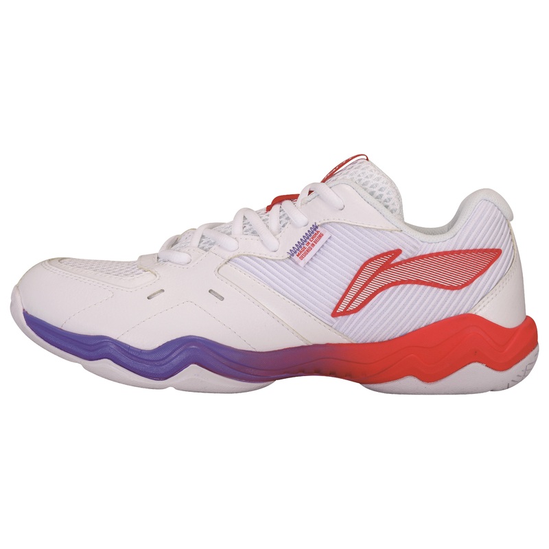 Unisex Badmintonschuh Schallwelle II wei/rot – AYTS016-3