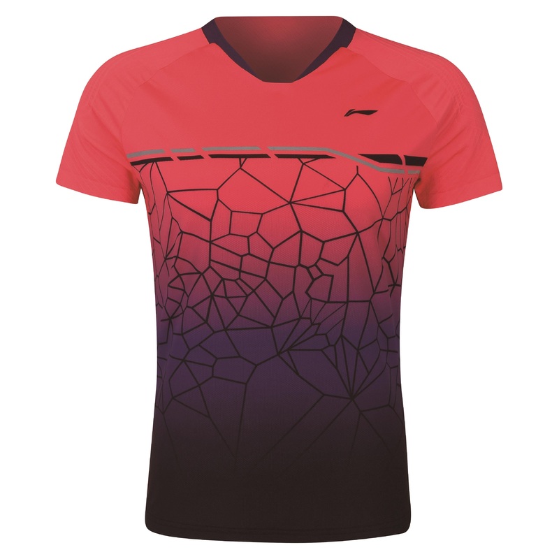 Herren Competition Shirt Web Rot – AAYQ079-3