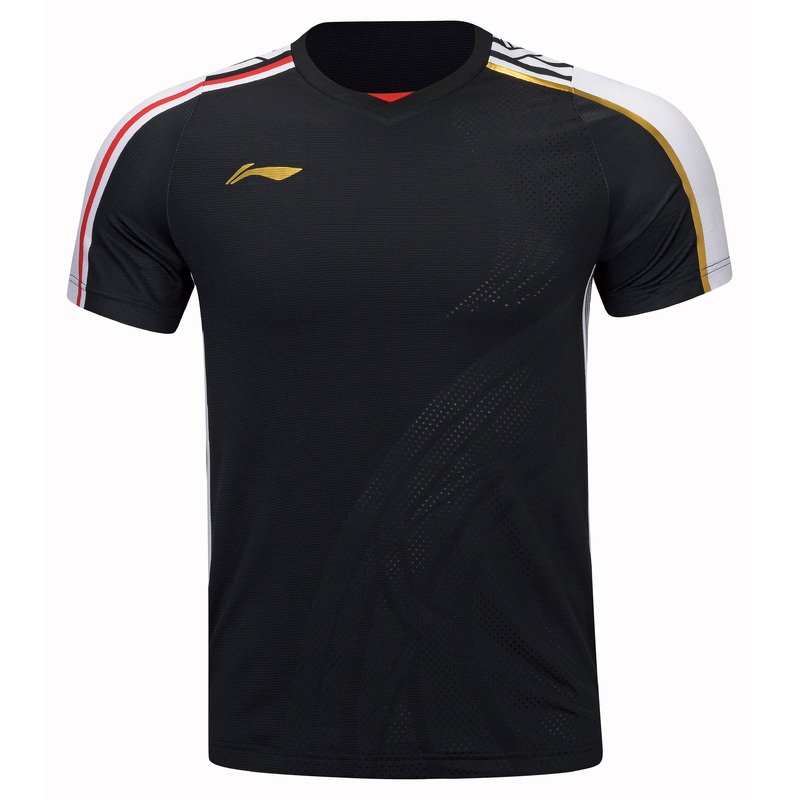 Herren Sportshirt International Stars schwarz/wei – AAYT073-3