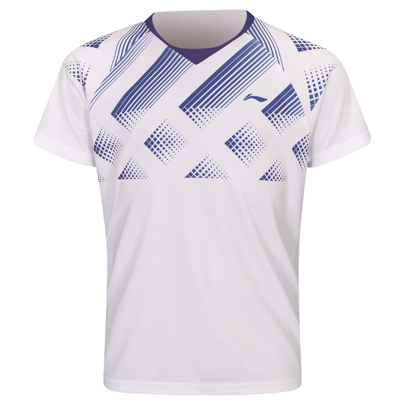 Kinder Sparset Shirt und Short Team Line wei/blau – AATS100-1