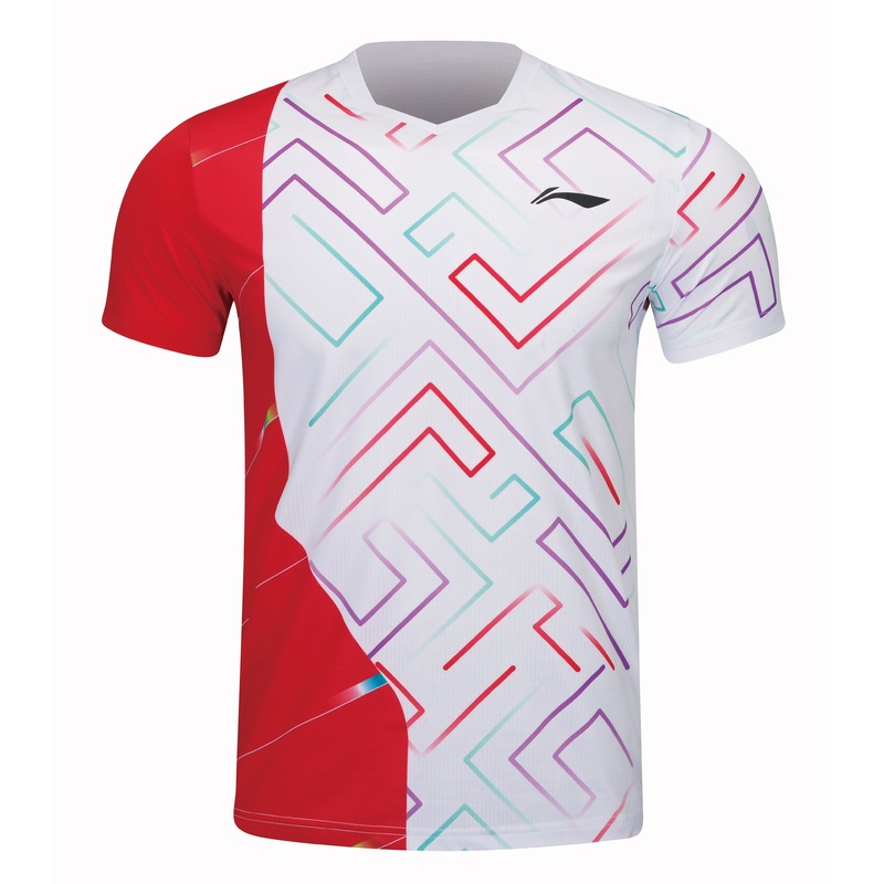 Unisex Sportshirt Pac wei/rot- AAYT067-2