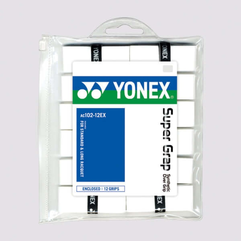 Yonex AC102 Super Grap Badminton & Tennis Overgrip (12-Pk)