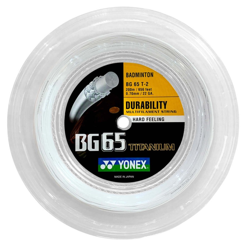 Yonex BG-65 TI Badminton String [200m Reel]