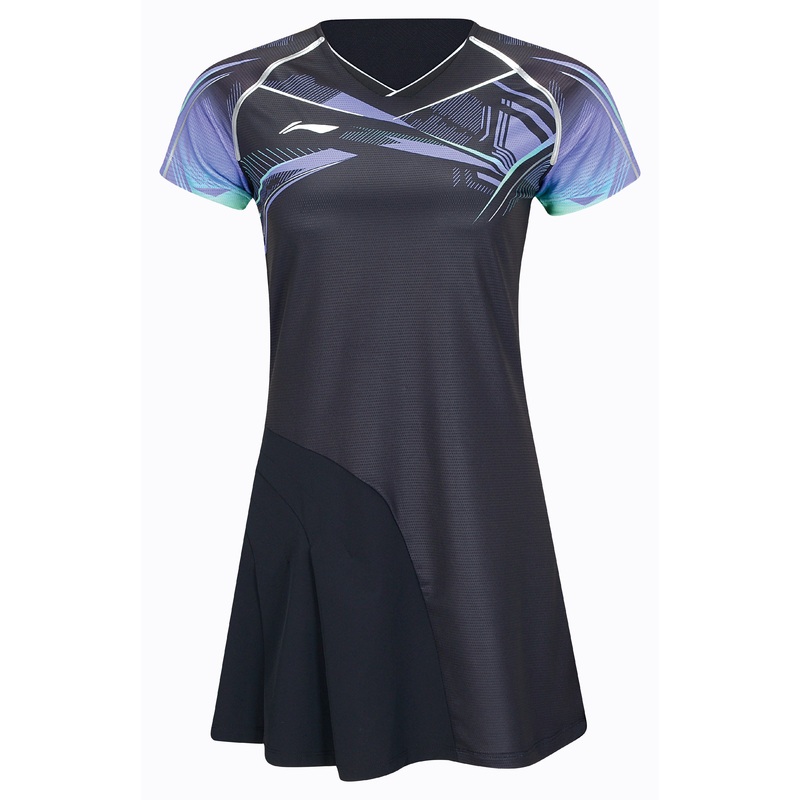Damen Wettkampfkleid International Players Glacier – schwarz – ASKT096-2