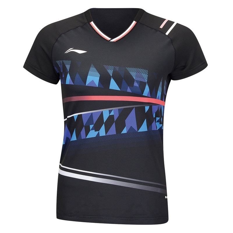 Damen Wettkampfshirt International  Players PUSH – schwarz – AAYU132-1
