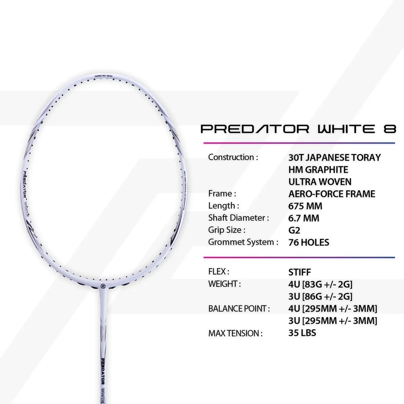 PROTECH PREDATOR WHITE 8|4U (Avg. 83g)|White
