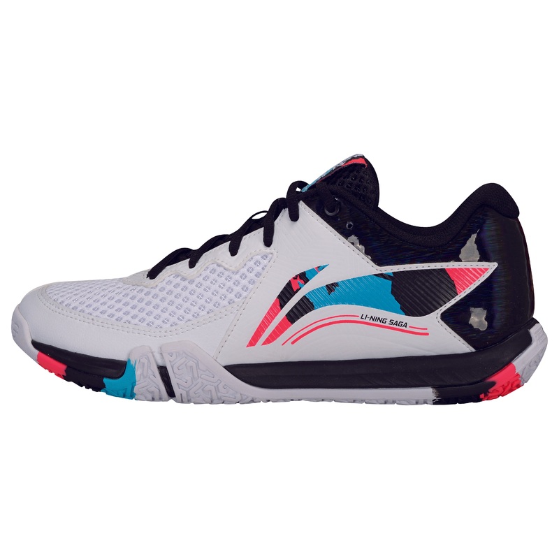 Unisex Badmintonschuh Saga II Lite wei-schwarz-rot – AYTT003-2