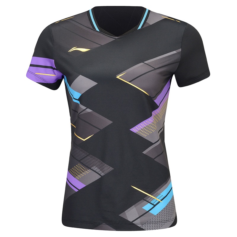 Damen Sportshirt International Players Arena – schwarz – AAYU228-1