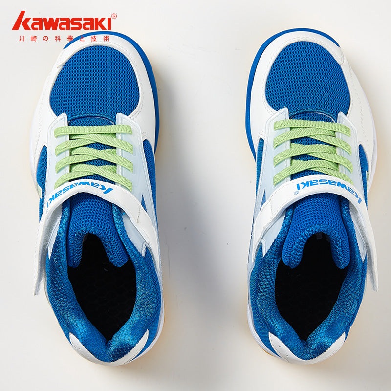 KAWASAKI KC-22 Children Badminton Shoes – White/Blue