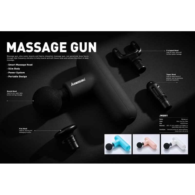 KAWASAKI MASSAGE GUN JMQ001|blue|White
