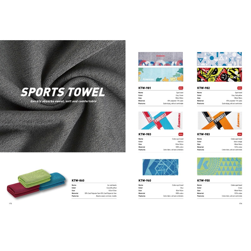 KAWASAKI SPORTS Cooling Ice Towel – KTW-860