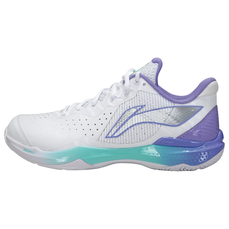 Unisex Badmintonschuh Donner 2 – wei/lila – AYZU015-1