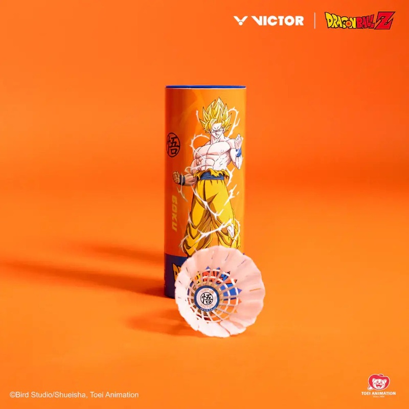 Victor x Dragon Ball Z Super Saiyan NCS Synthetic Shuttlecock NCS-DBZ-O (Persimmon Orange)