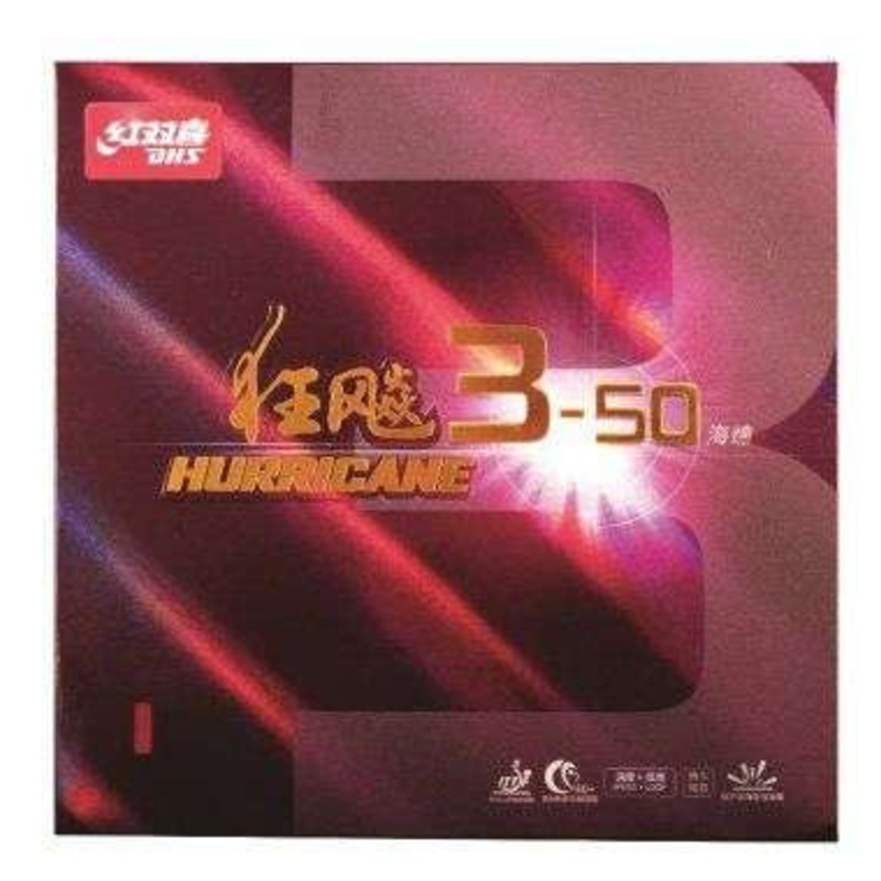 DHS Hurricane 3-50 Belag 35 2,1mm schwarz  – DXDJ954-5