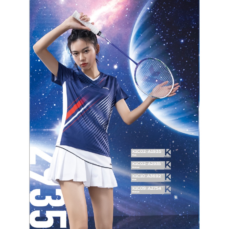 Kawasaki Female Badminton Skirt K1C09-A2754-1 White/Black