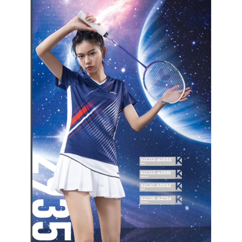 Kawasaki Female badminton T- Shirt K1C02-A2935-1-blue