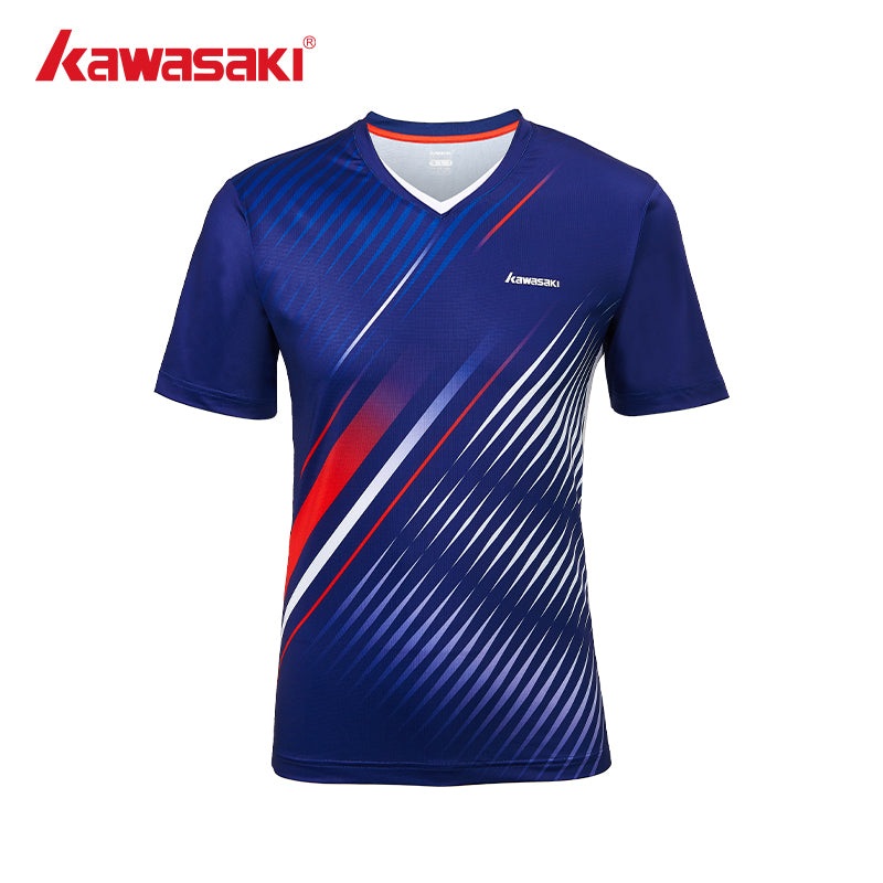 Kawasaki Mens Badminton T Shirt K1C02-A1935-1 blue