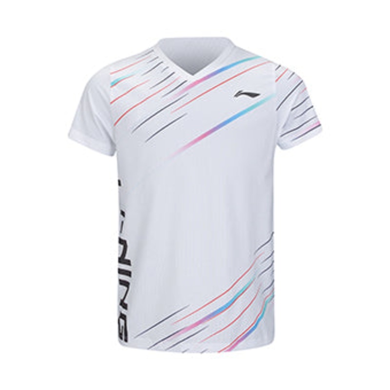 Kinder Sportshirt Stripes wei – AAYV090-2