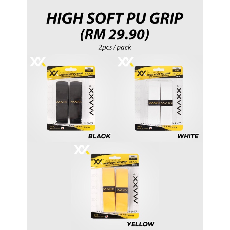 Maxx sports HIGH soft pu Badminton grip 2pcs card
