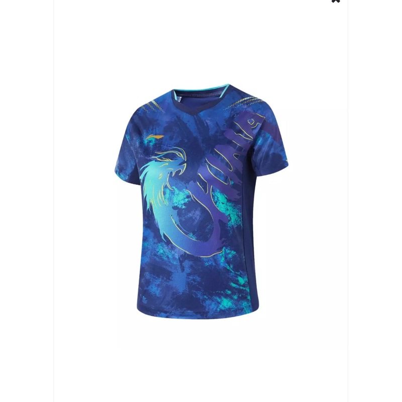 Tischtennis Kinder China Nationalteam Wettkampftrikot – dunkelblau – AAYU204-1