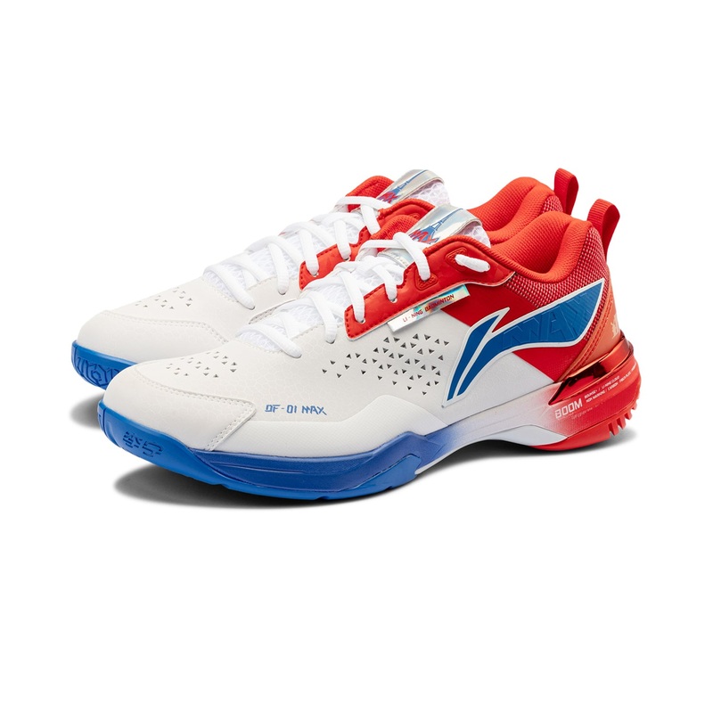 Unisex Badmintonschuh Blade Max City Edition wei-rot-blau – AYAU005-1