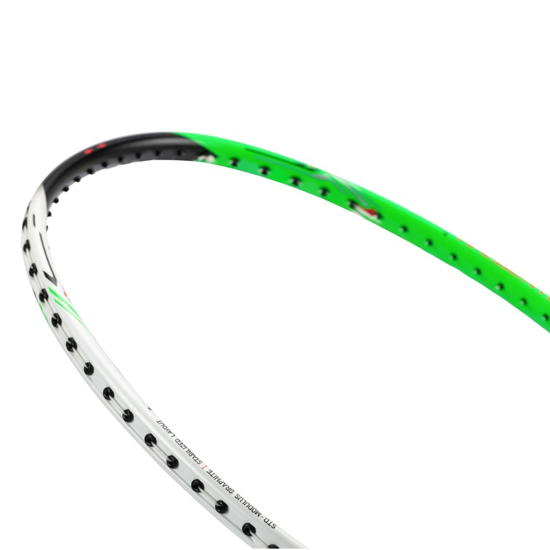 Badmintonschlger HalberTec 3000 (5U) wei/grn – unbespannt  – AYPV011-5