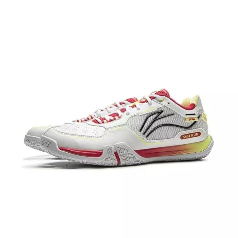 Badmintonschuh Saga III Light wei/rot/gelb -AYTV003-3