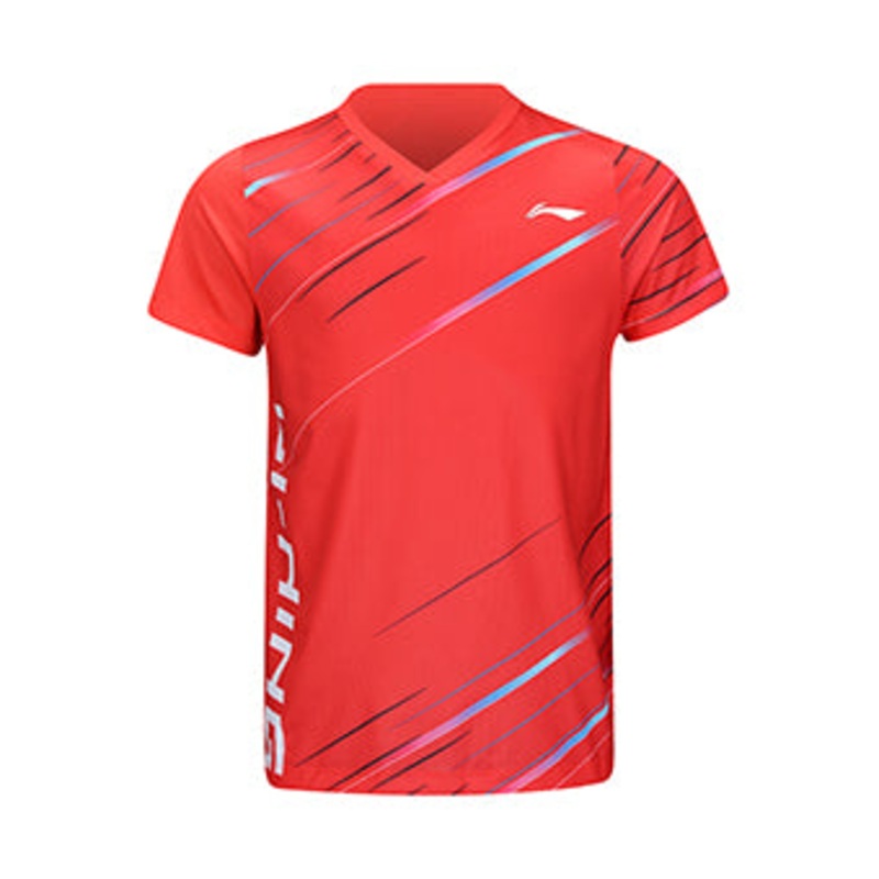 Kinder Sportshirt Stripes rot – AAYV090-3