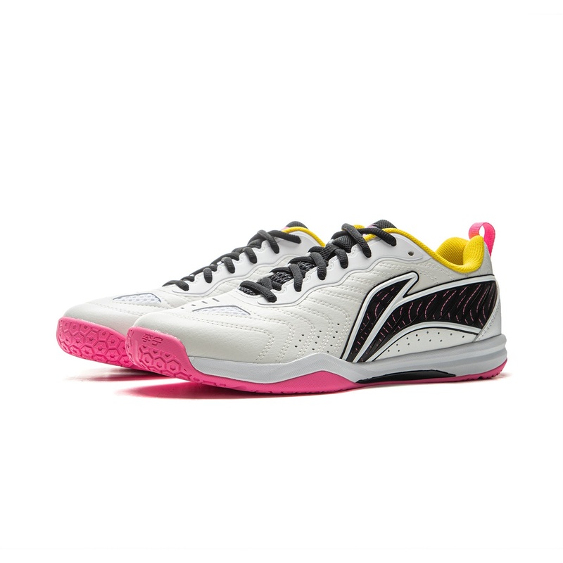 Tischtennis Schuh Hawk Eye 3.0  – wei/gelb/pink – APPV003-2