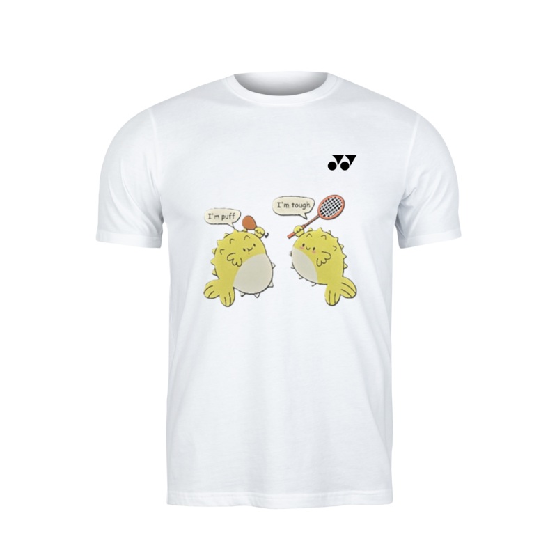 JZONE Limited Edition Puffer Fish I’m Puff, I’m Tough Shirt [White]