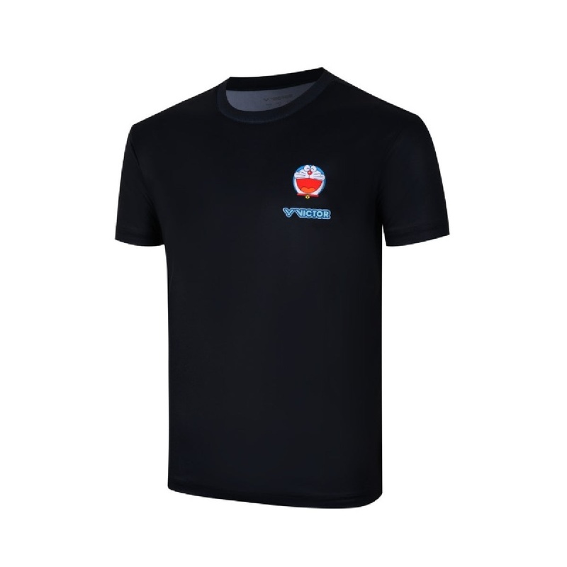 Victor X Doraemon Shirt (T-504DRM C) [Black]