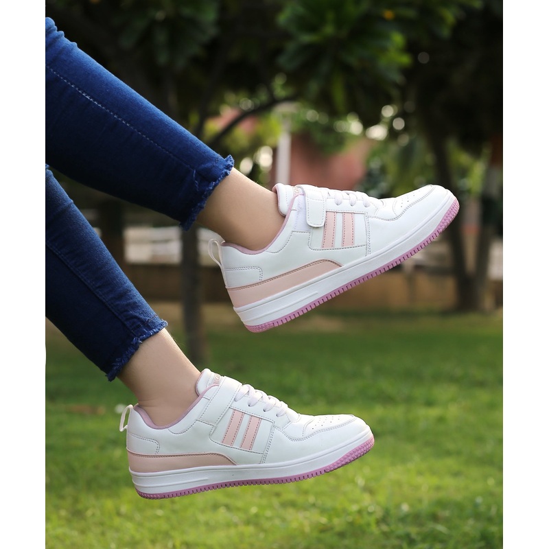 Bacca Bucci PHOENIX Low-Top Fashion Women’s Sneakers with Hook & Loop Closure