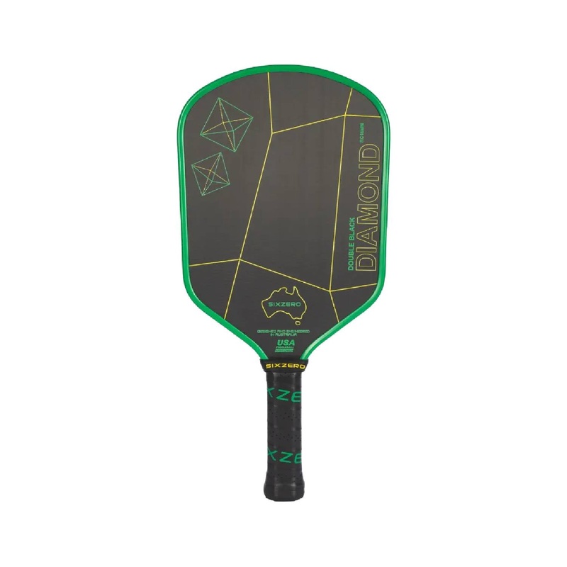 SIX ZERO Double Black Diamond Control (Green Gold) – Pickleball Paddle
