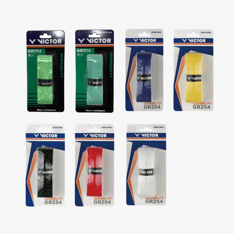 Victor GR254 Overgrip|White|Black|Red|Yellow|Purple|Apple Green|Pastel Green