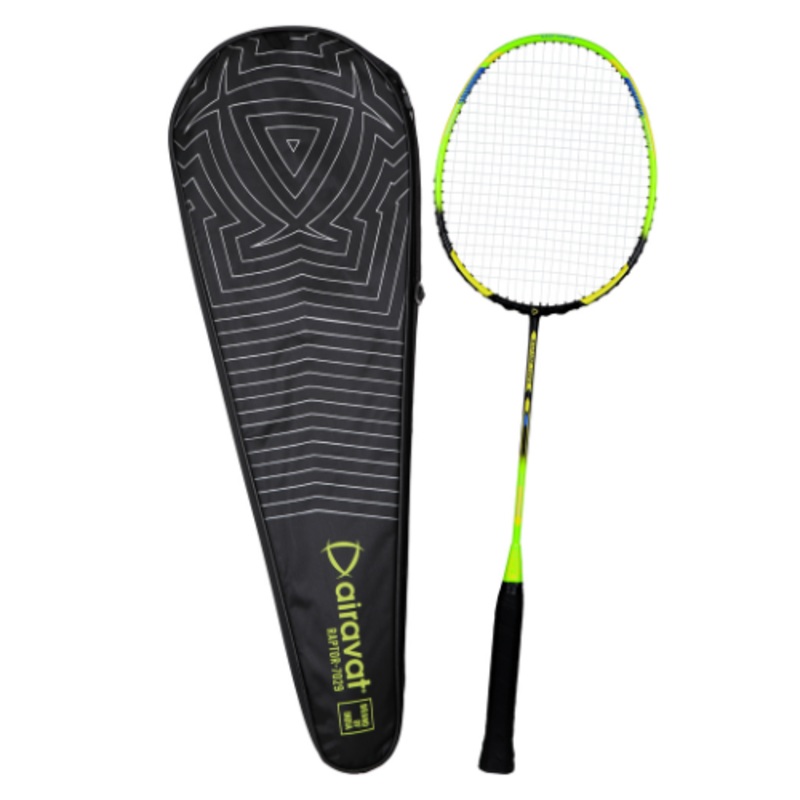 BADMINTON RACKET RAPTOR 7029|Lime Green|Light Blue|Blue|Orange