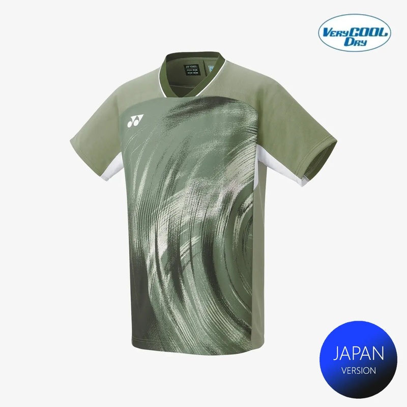 Yonex Men’s Crew Neck Tournament Shirt 10568LOL (Light Olive)