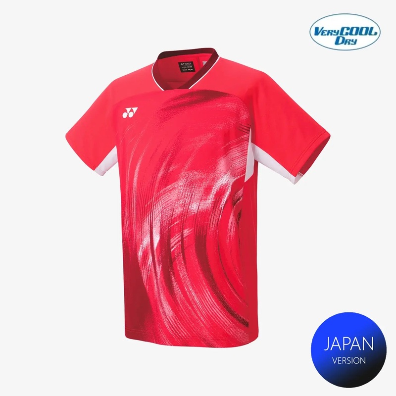 Yonex Men’s Crew Neck Tournament Shirt 10568PR (Pearl Red)
