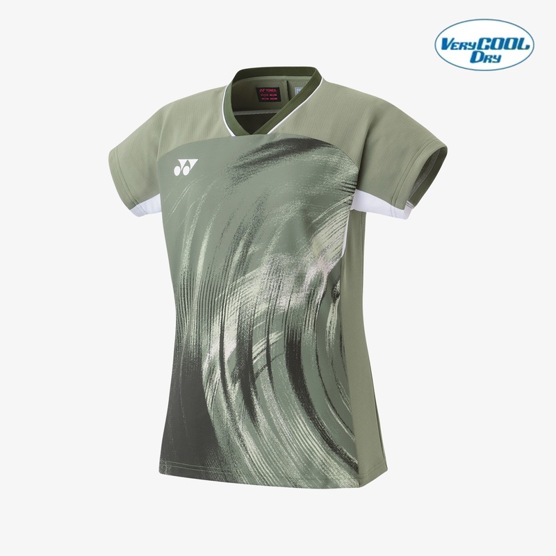 Yonex Women’s Crew Neck Tournament Shirt 20769LOL (Light Olive)