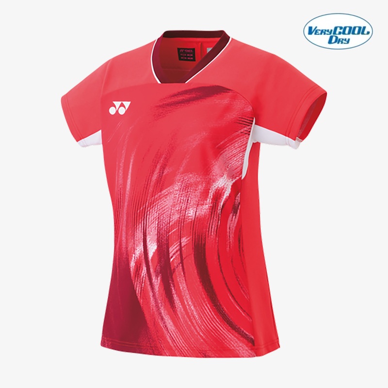 Yonex Women’s Crew Neck Tournament Shirt 20769PR (Pearl Red)